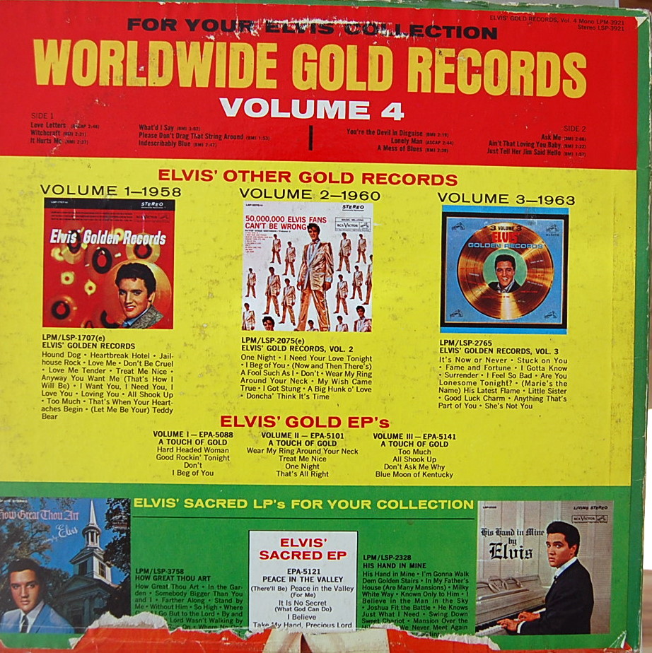 Elvis' Gold Records Volume 4