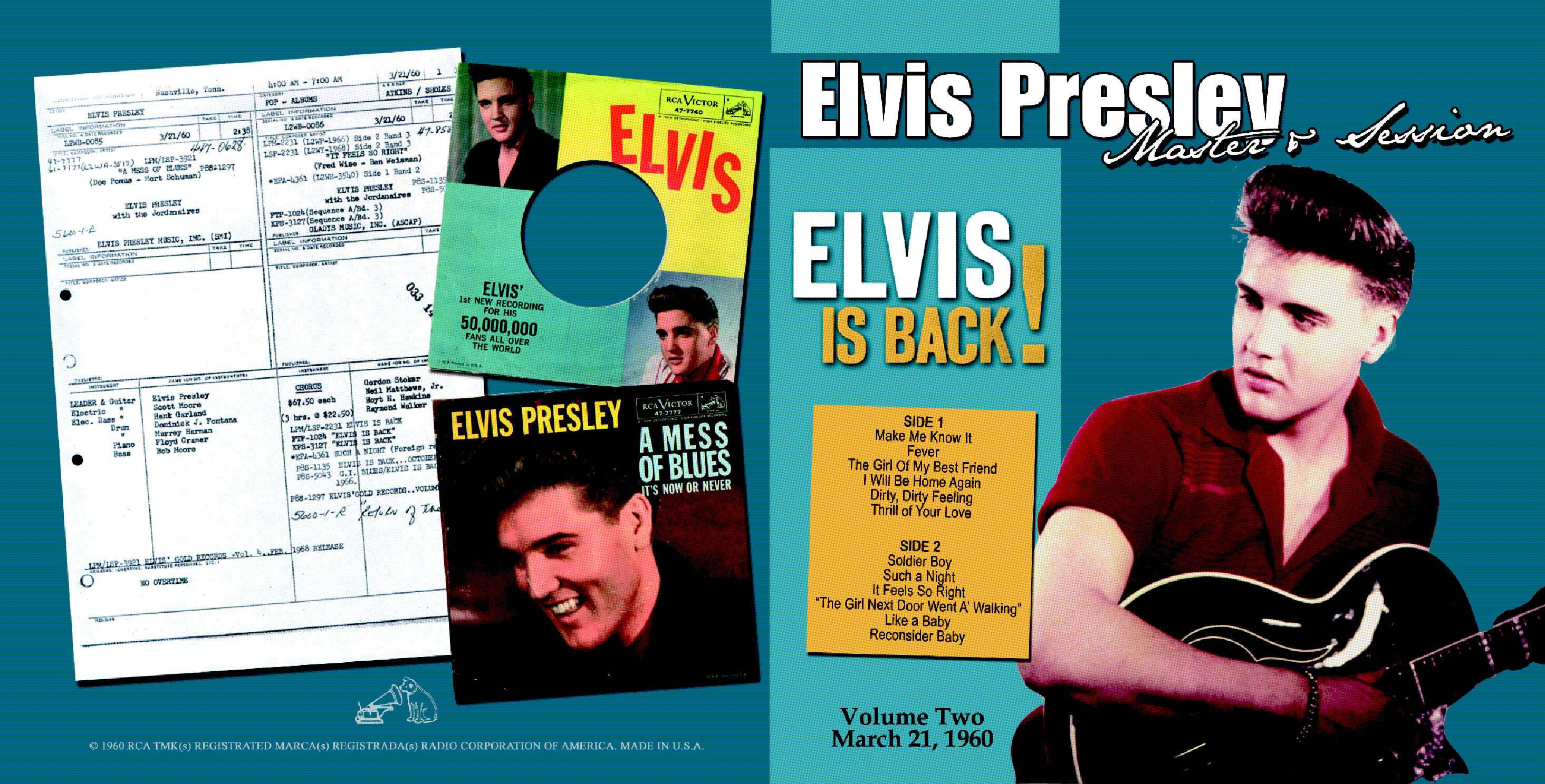 Master and Session - Elvis Is Back Volume 2